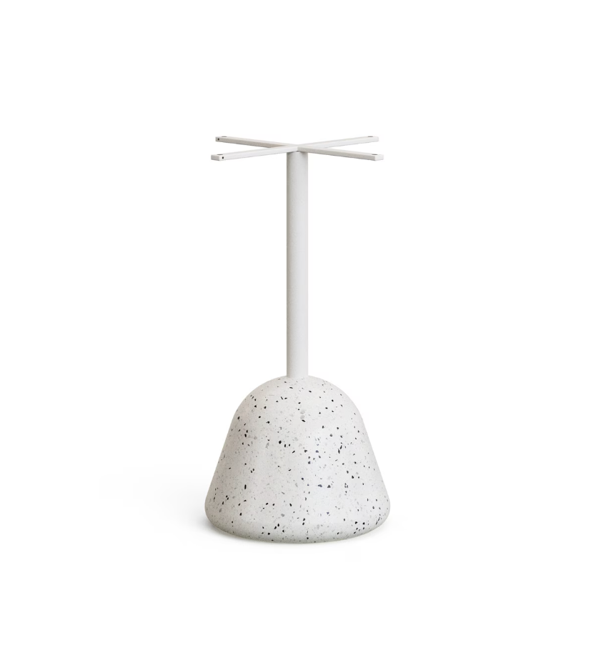 Saura Round Table White Terrazzo