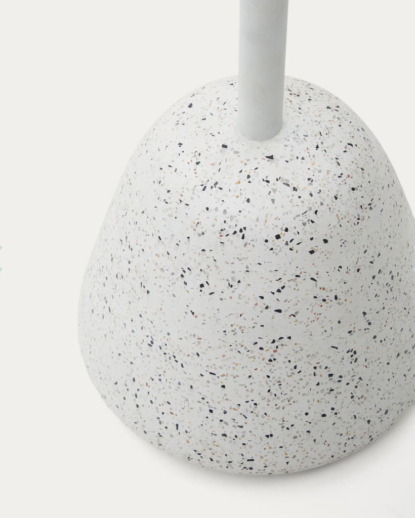 Saura Round Table White Terrazzo