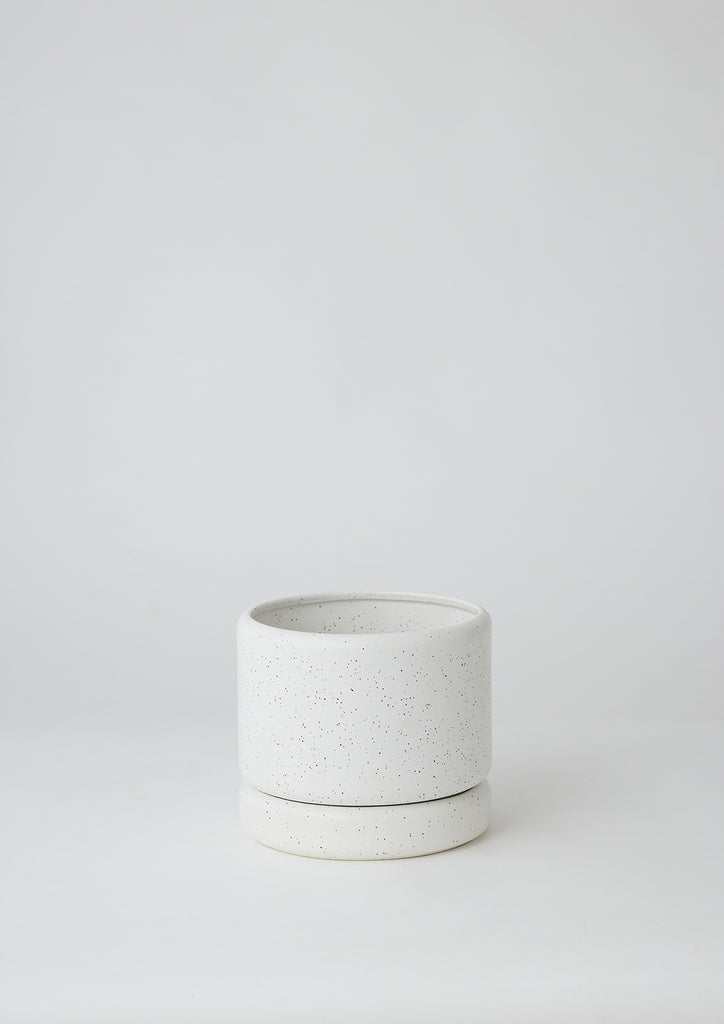 Soft cylinder Pot Small White
