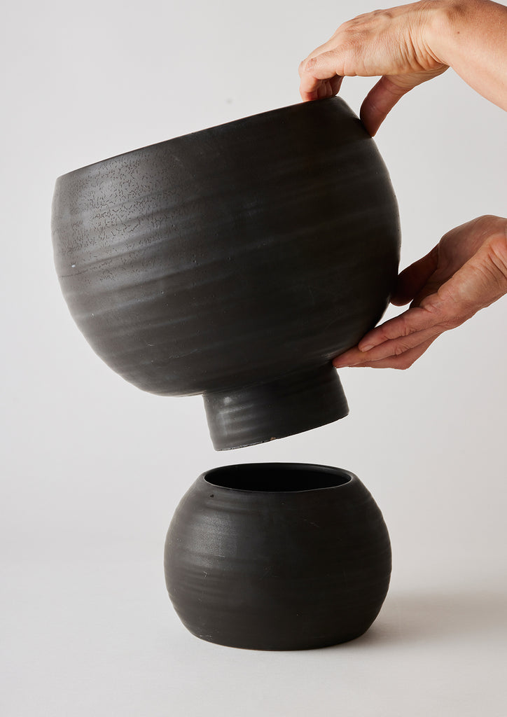 Spherical Planter Matt Black