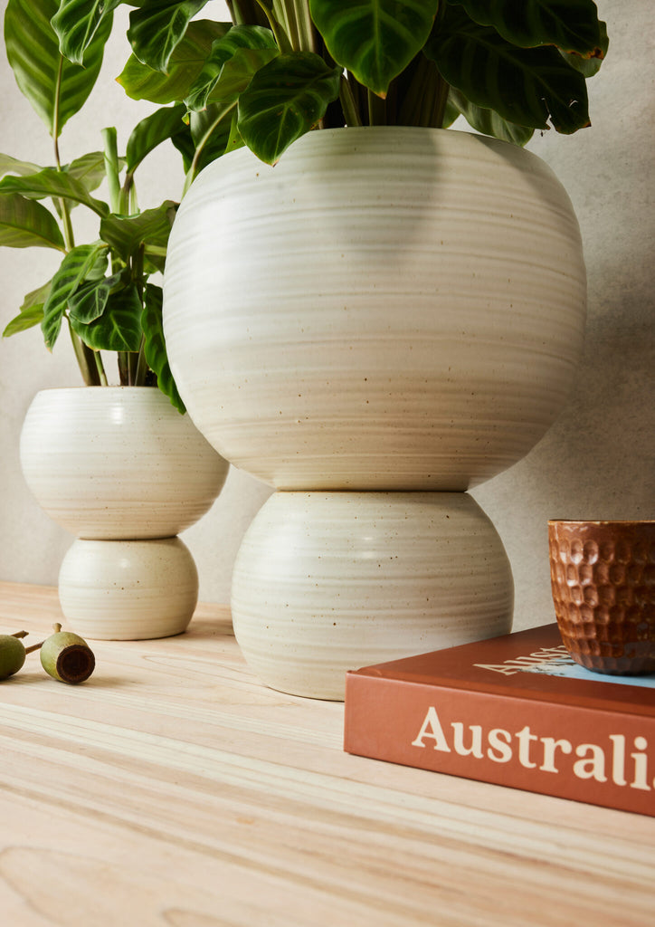 Spherical Planter White