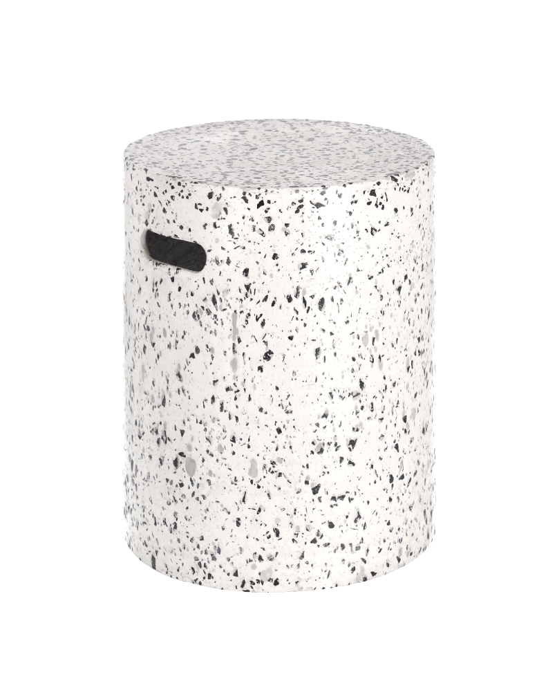 Terrazzo Side Table/ Stool White