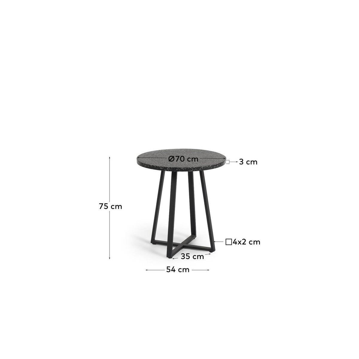 Terrazzo Table Charcoal