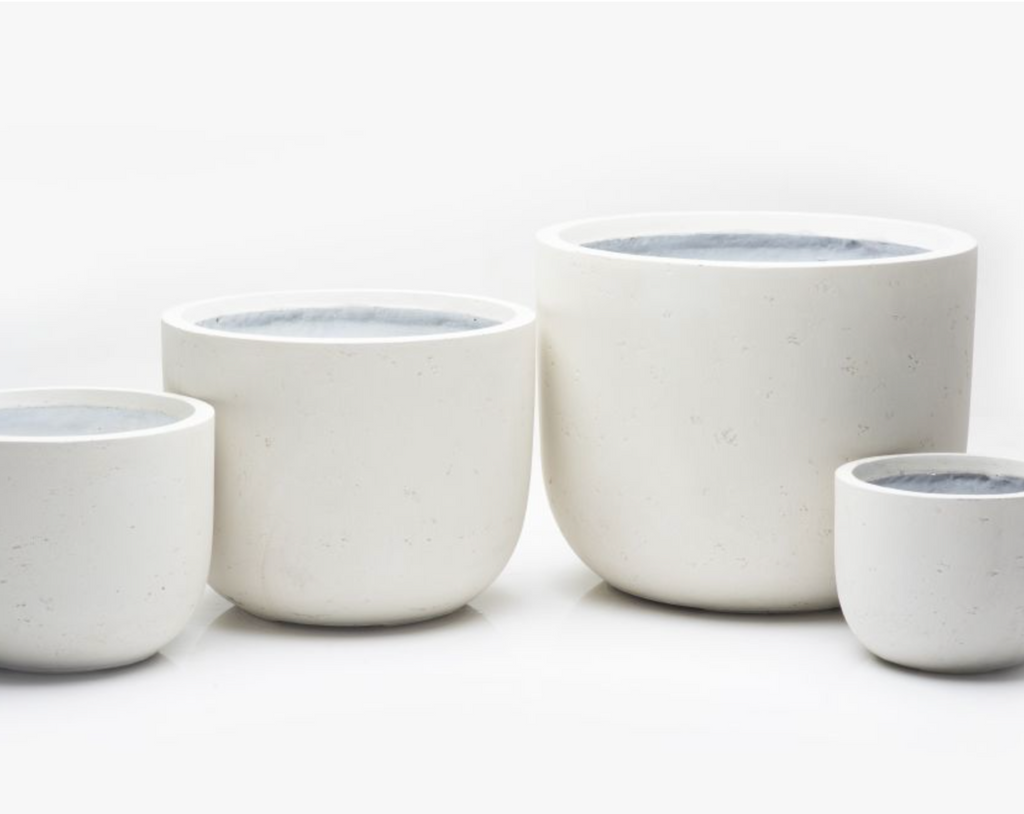 U-shaped Indoor/Outdoor Pots - White