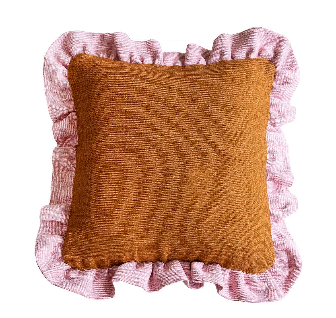 WHOLESALE Pecan Frill Cushion - Cover Only