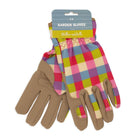 Willow and Belle Gardening Gloves - Women's One Size – Pink Gingham Design
