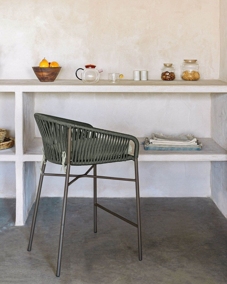 Yanet Rope Stool - Green
