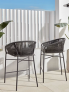 Yanet Rope Stool - Grey