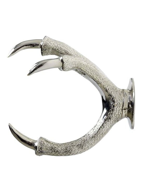 Claw Hose Wall Mount Silver