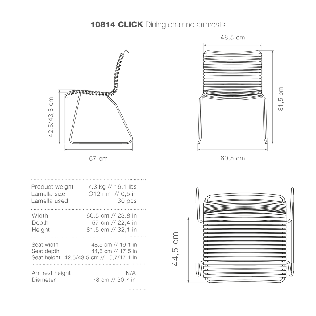 Click Chair - Paprika