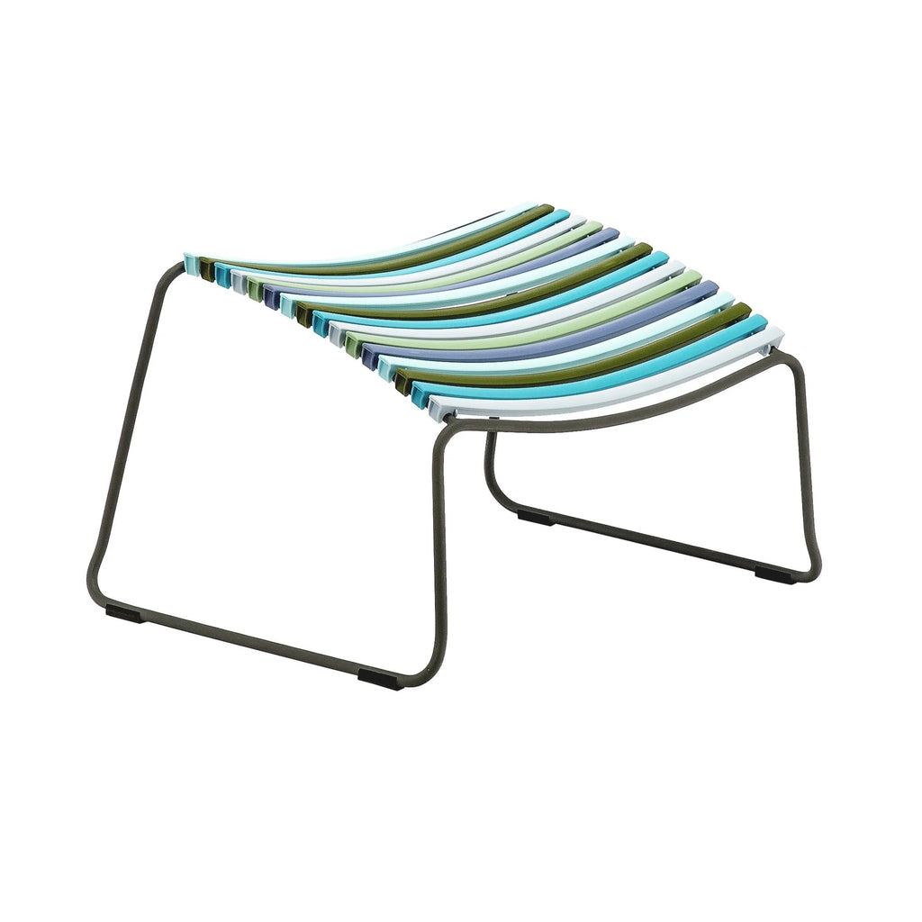 Click Outdoor Footrest - Blue Stripe