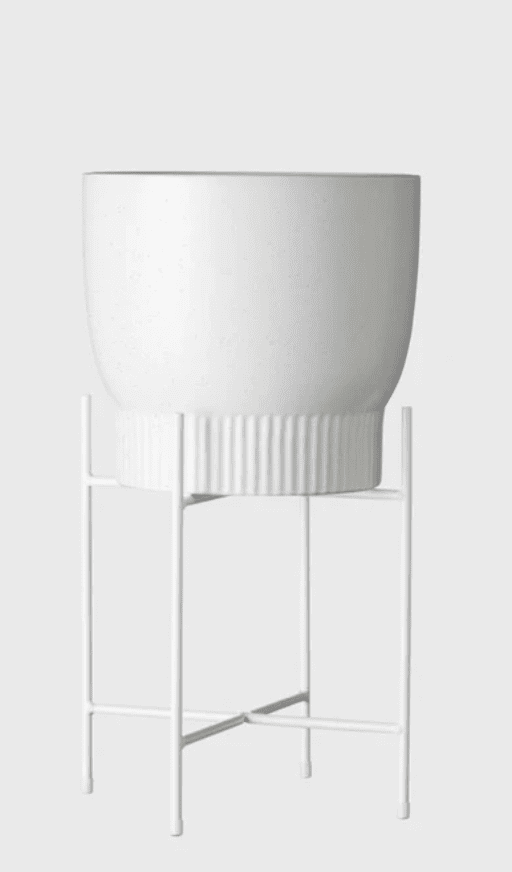 Reed Pot Stand White