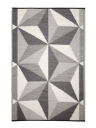 Star Glacier Grey Recycled Plastic Outdoor Rug and Mat